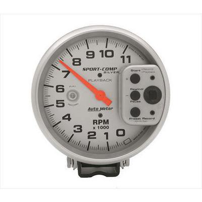Auto Meter Sport-Comp Silver Playback Tachometer - 3965